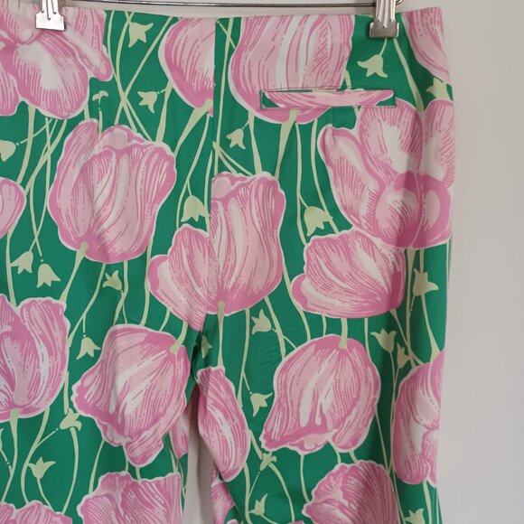 Lilly Pulitzer Pants 6 "Towering Tulips" Rare HTF Print Spring/Easter/Passover - Picture 8 of 8